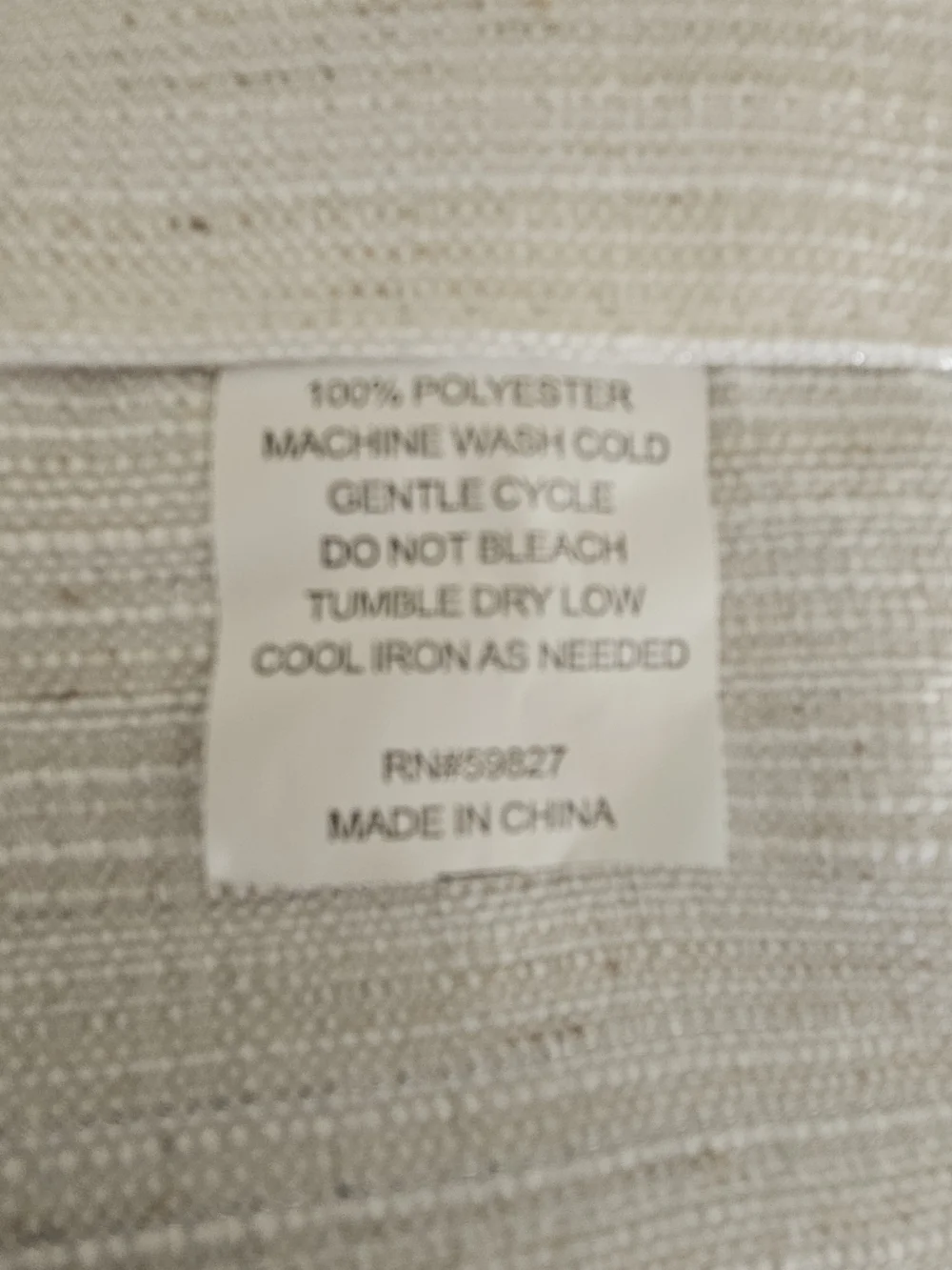 Textured White/Cream Shower Curtain, Never Used.